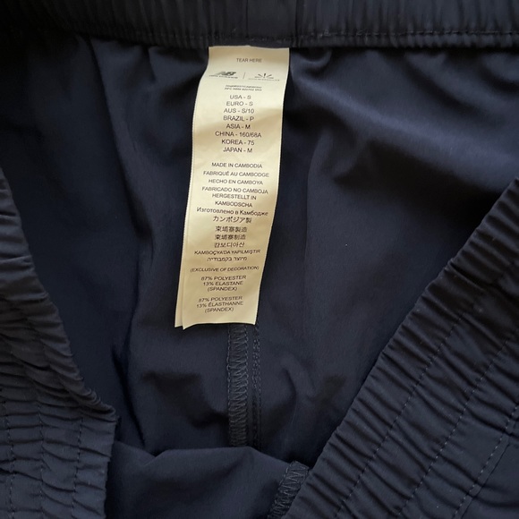 New Balance x Isaac Mizrahi Indigo Blue Jogger Pants Womens Small Ruched Ankle - Picture 6 of 7